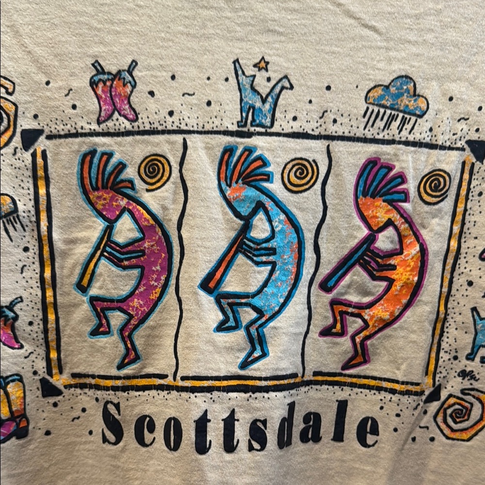 VINTAGE Scottsdale Graphic T-Shirt size Medium - Picture 2 of 5